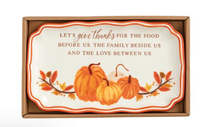 Give Thanks Sentiment Plate