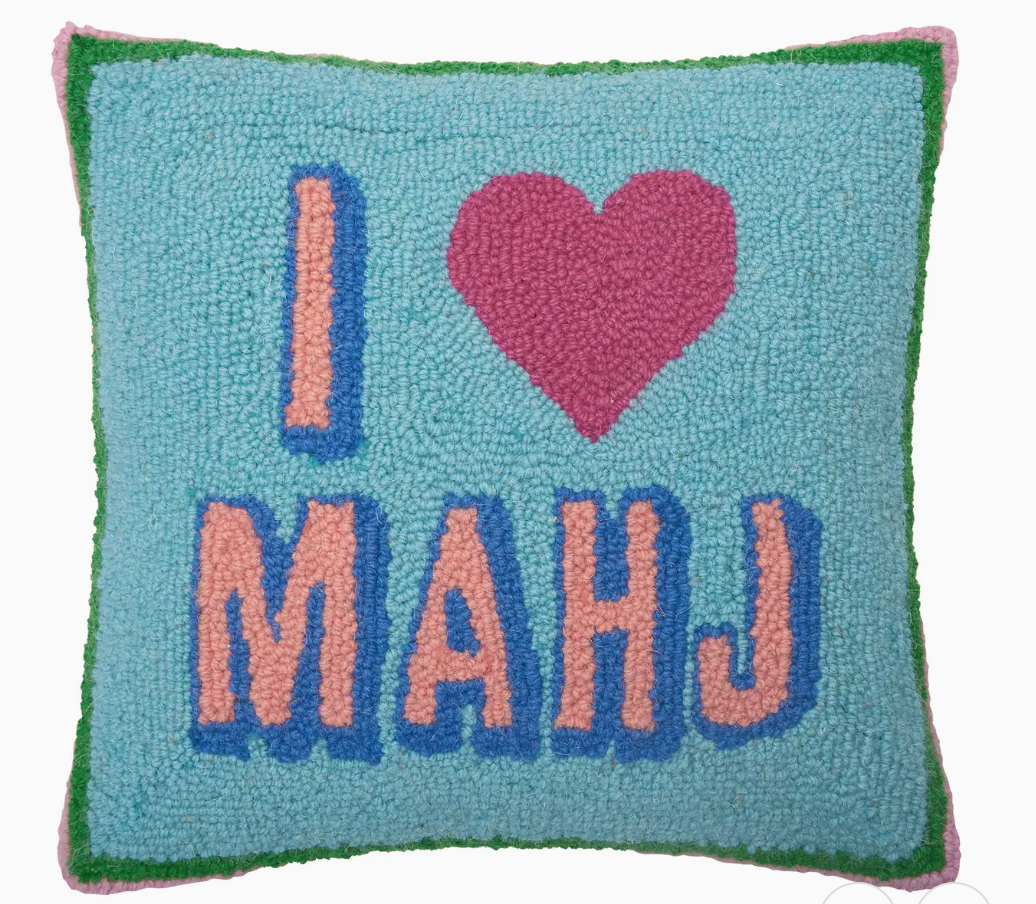 I Love Mahj Hook Pillow