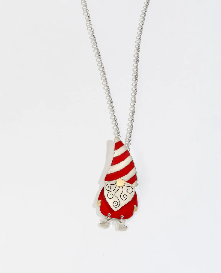 Gnome Cartoon Pendant Necklace 32"