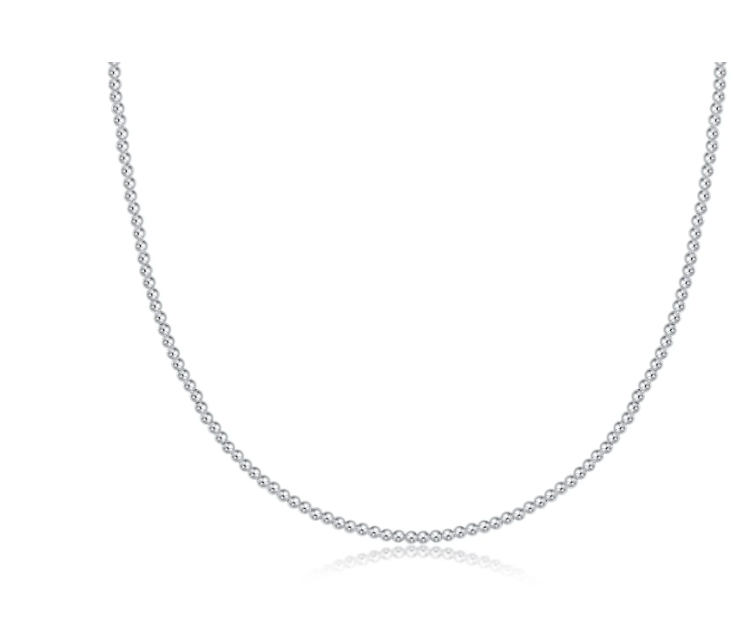 choker classic sterling 2mm bead