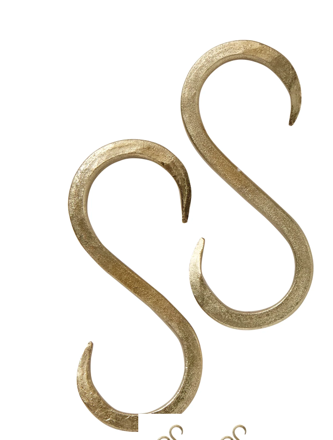 Hammered S Hook Set Of 2