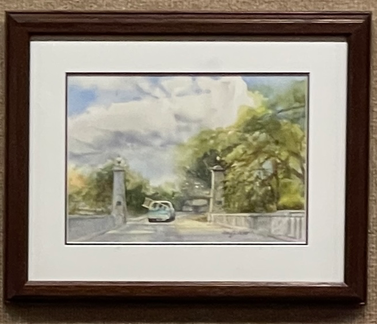 Memorial Bridge / Green Truck #113 Local Artist, Amy Jenkins