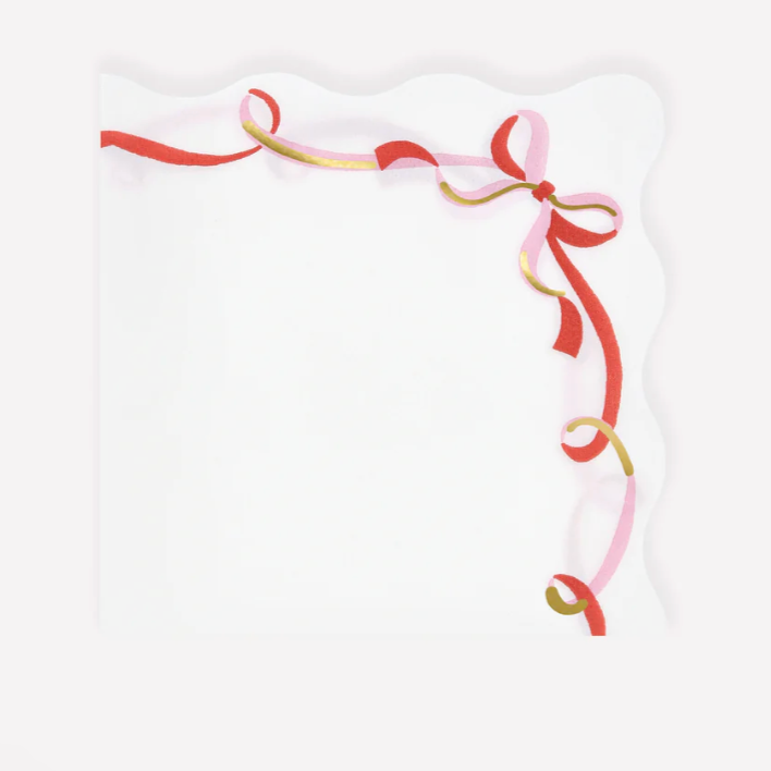 Ribbon Bow Napkins Small 16ct.
