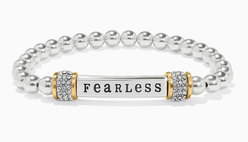 Meridian Fearless Two Tone Stretch Bracelet