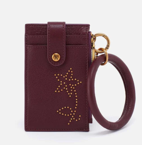 Ring Credit Card Wristlet ( Mulberry Glaze )