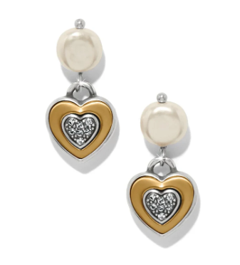 One Heart Pearl Post Drop JA0287