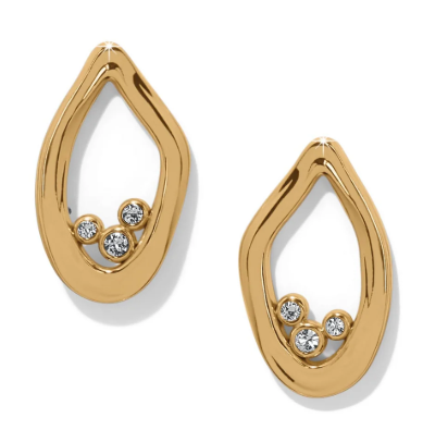 JA0231 CASCADE LUMINA GLD POST EARRING