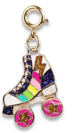 Gold Rainbow Roller Skate Charm