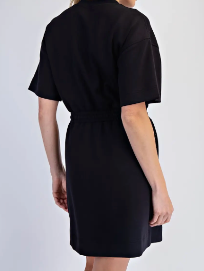 Modal Scuba Luxe Short Sleeve Mini Dress