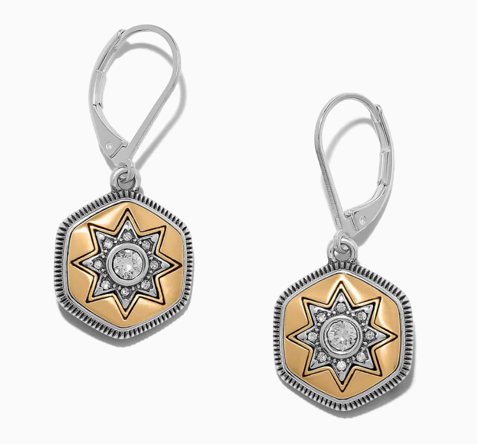 JA0289 MOSIAC NOVA LEVERBACK EARRINGS