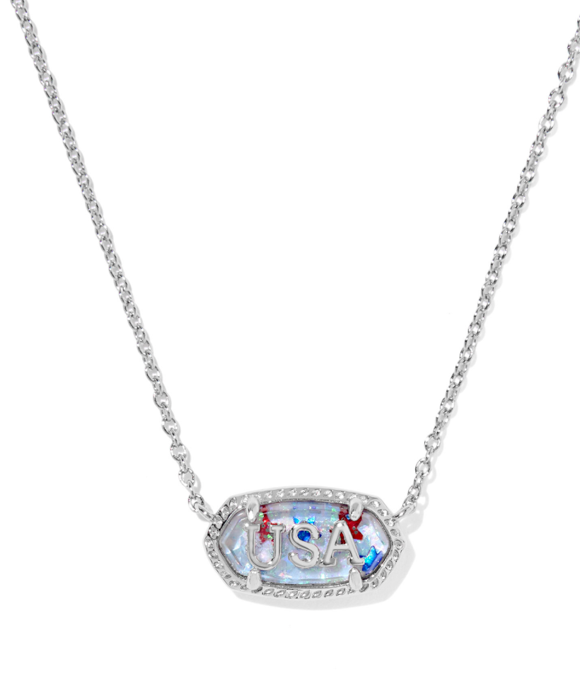 Elisa USA Silver Necklace