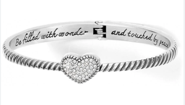 Jb9741 Celestia Heart Hinged Bangle