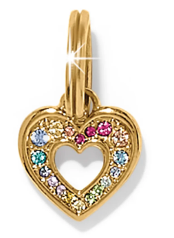 JC8183 ENCHANTING GEM HEART CHARM