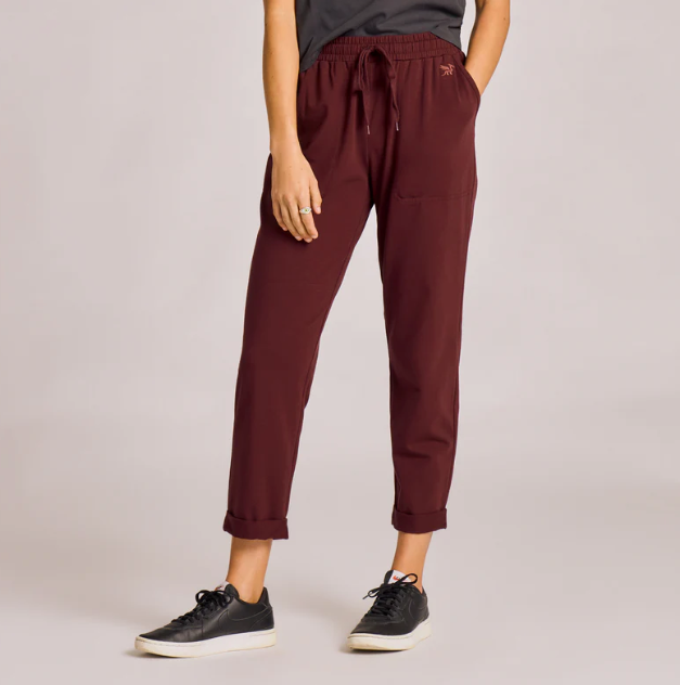 Life is Good Crusher Pant Deep Burgundy