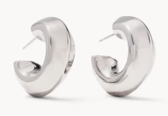 Embry Silver Hoop Earrings Kendra Scott