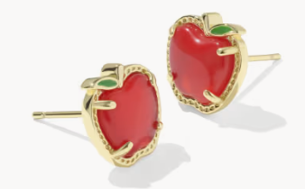 Apple Gold Stud Earrings Kendra Scott