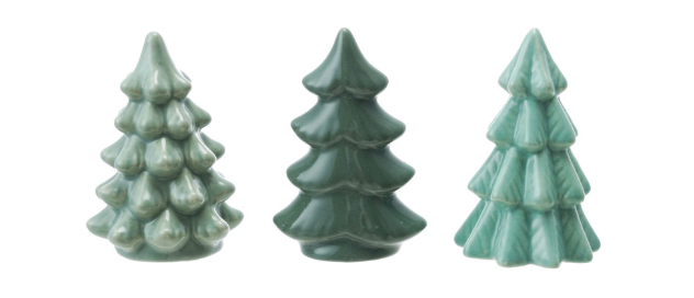 Stoneware Trees, Green,