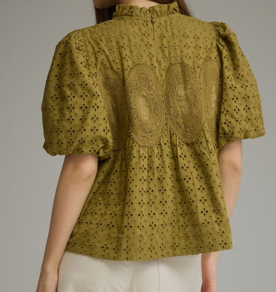 Over the Top Olive Top