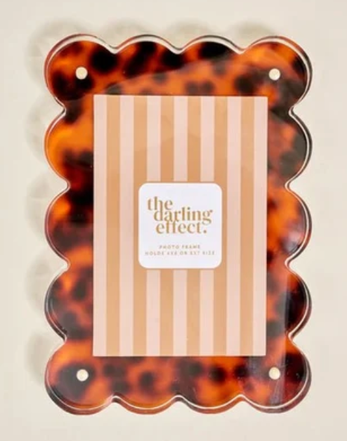 Scalloped Acrylic Frames | Tortoise