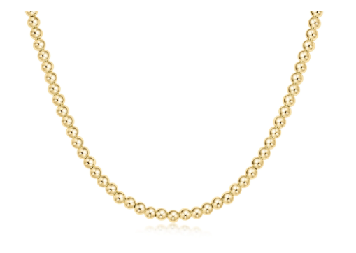 N15BECLG4 15' Classic Gold 4mm Necklace