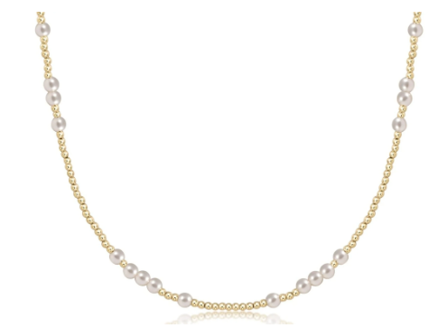 N17BEHOPUNWPE4 17' Hope Pearl 4mm Necklace