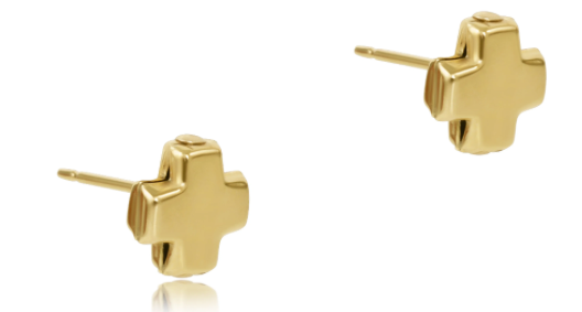 ESCGSG Signature Cross Gold Stud- Gold