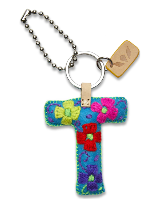 Turquoise Felt Alphabet Charm ( Assorted )