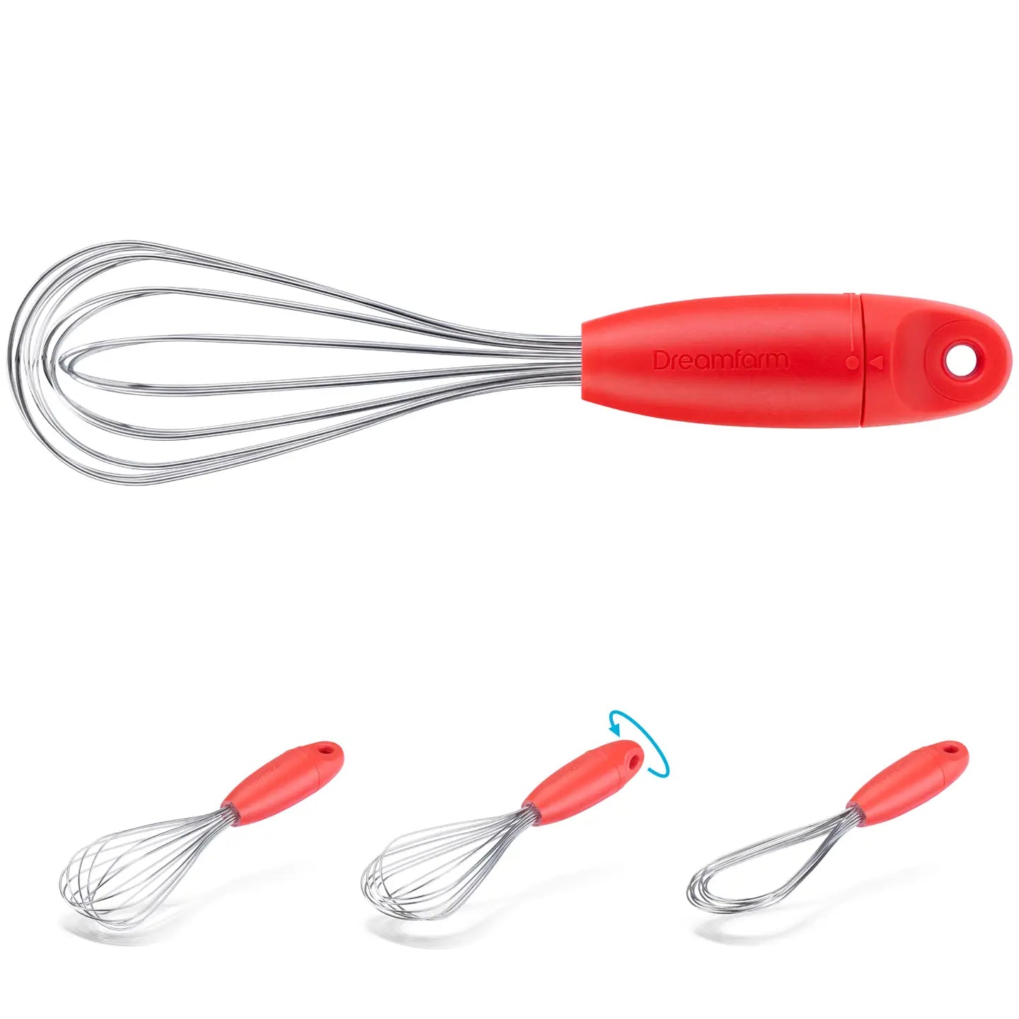 Mini Flisk® - 3-in-1 Mini Fold Flat Balloon Whisk