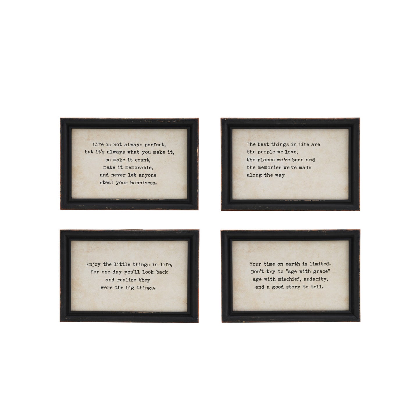 Wood Framed Wall Décor ( Assorted )