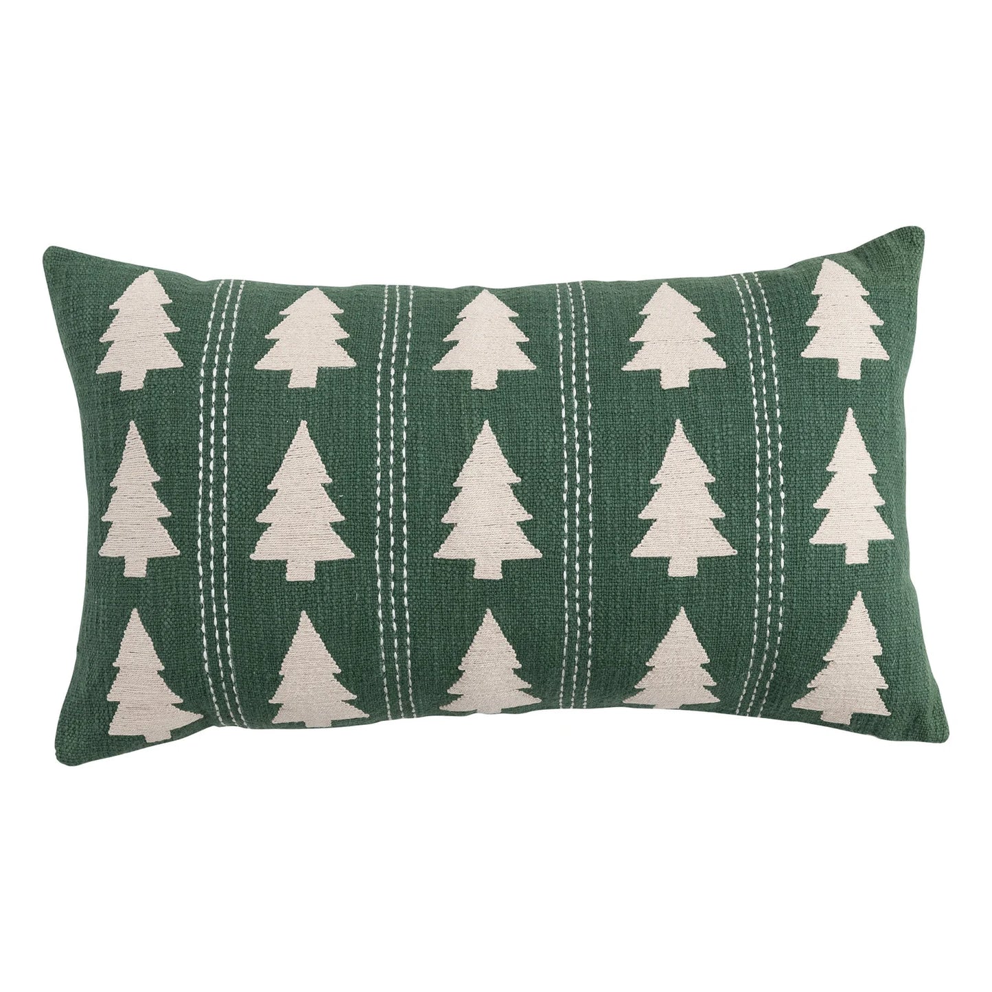 C-26 Lumbar Pillow with Trees Pattern, Embroidery