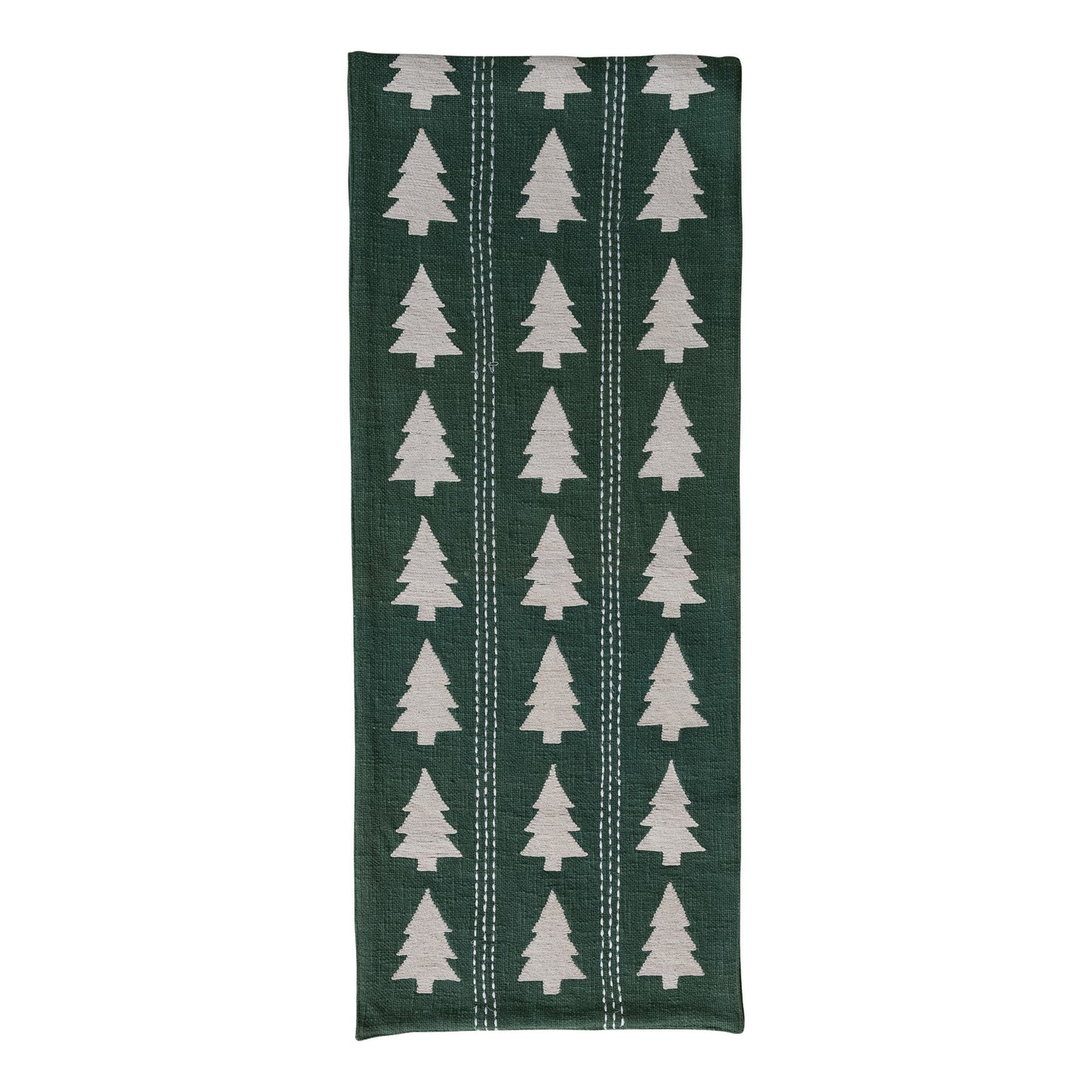 C-26 Table Runner with Trees Pattern, Embroidery 72"x14"