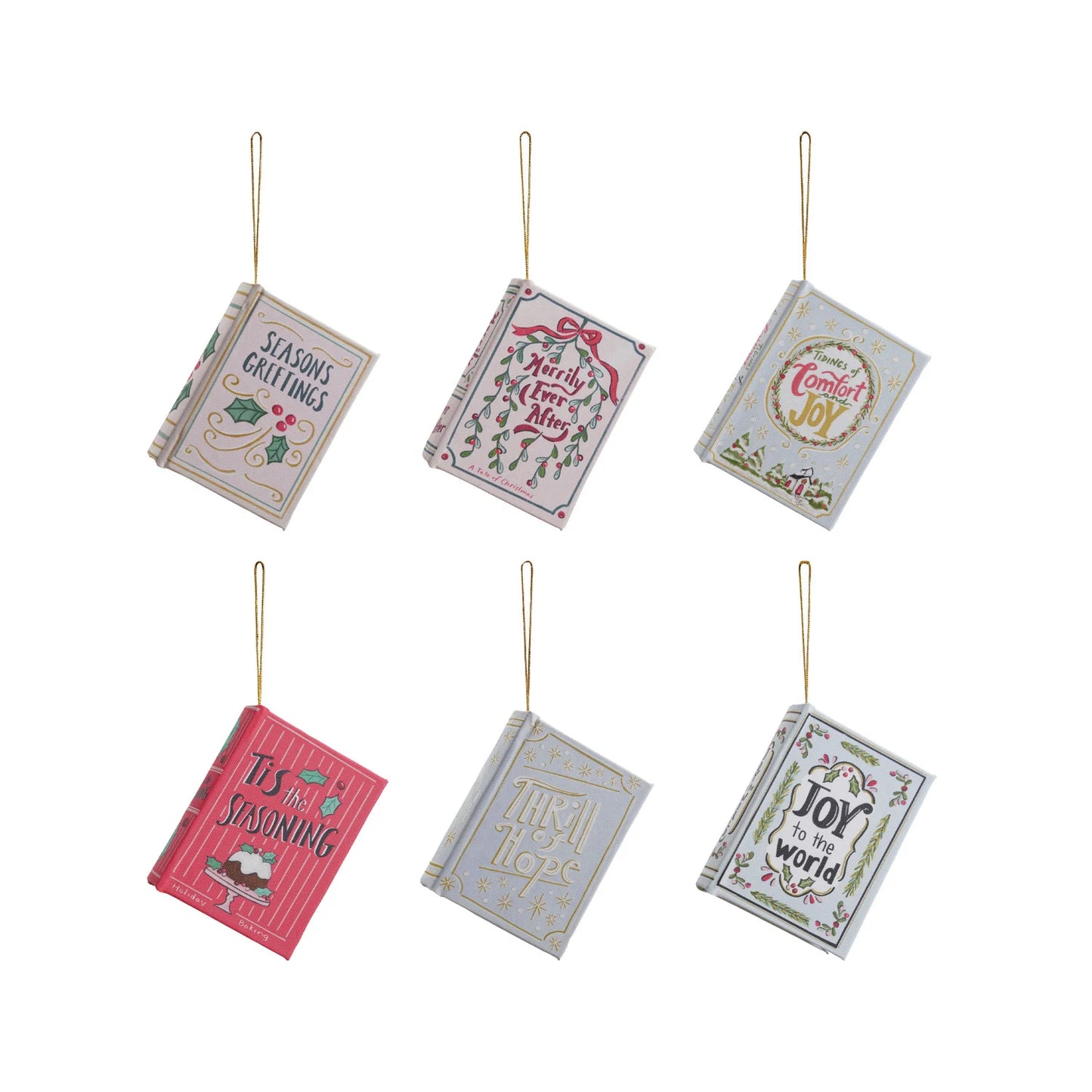 C-26 Canvas Book Ornament ( Assorted )