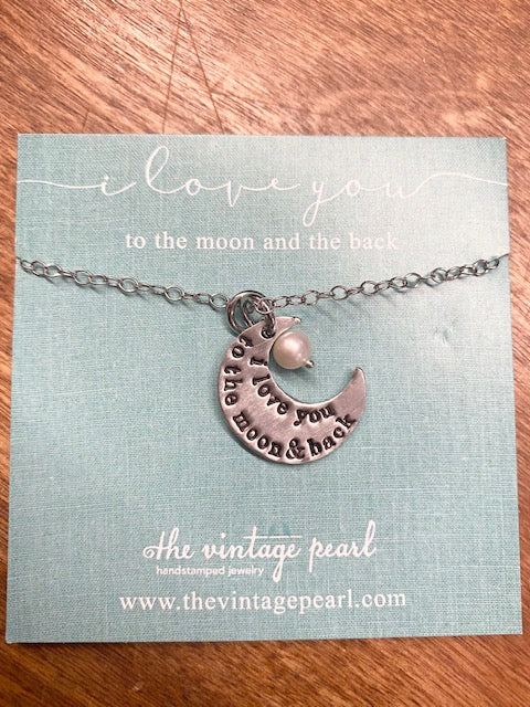 I Love you to the Moon and the Back Necklace*