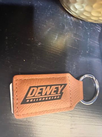 Dewey Leather Key Tag