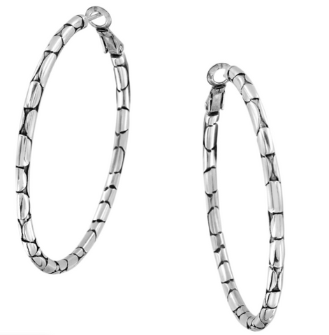 Brighton Pebble Large Hoop Earrings JA5410