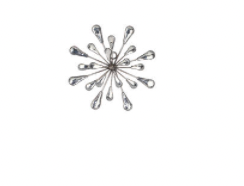Silver Starburst Wall Art. (Small )