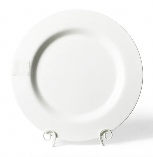 Small White Dot Entertainment Big Round Platter 16 "