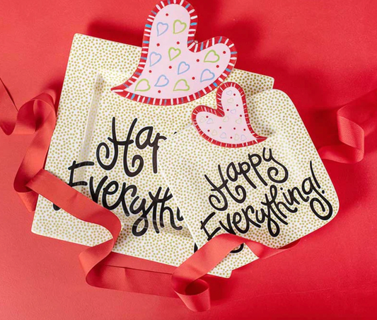 Happy Everything Mini Small Dot Platter ( Gold Dot )