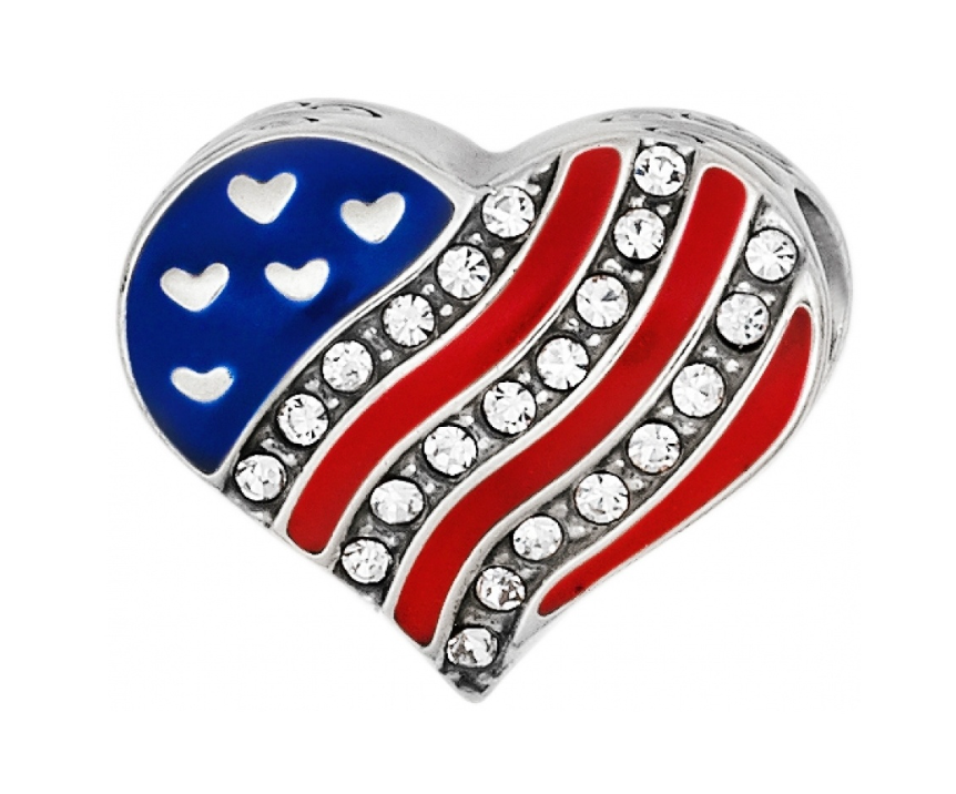 Hearts & Stripes Bead