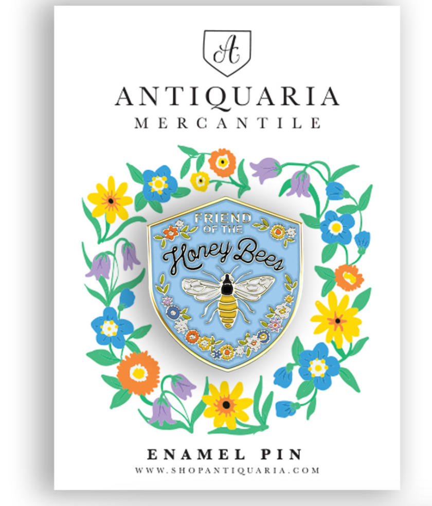 Friend of the Honeybee Enamel Pin