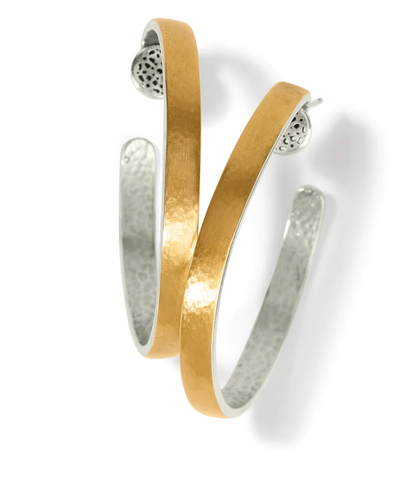 Ferrara Entrata Medium Hoop Earrings  JA8133*