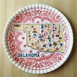 Oklahoma Melamine Platter 16"