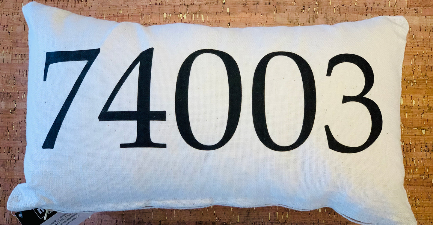 Zip Code of Bartlesville Pillows