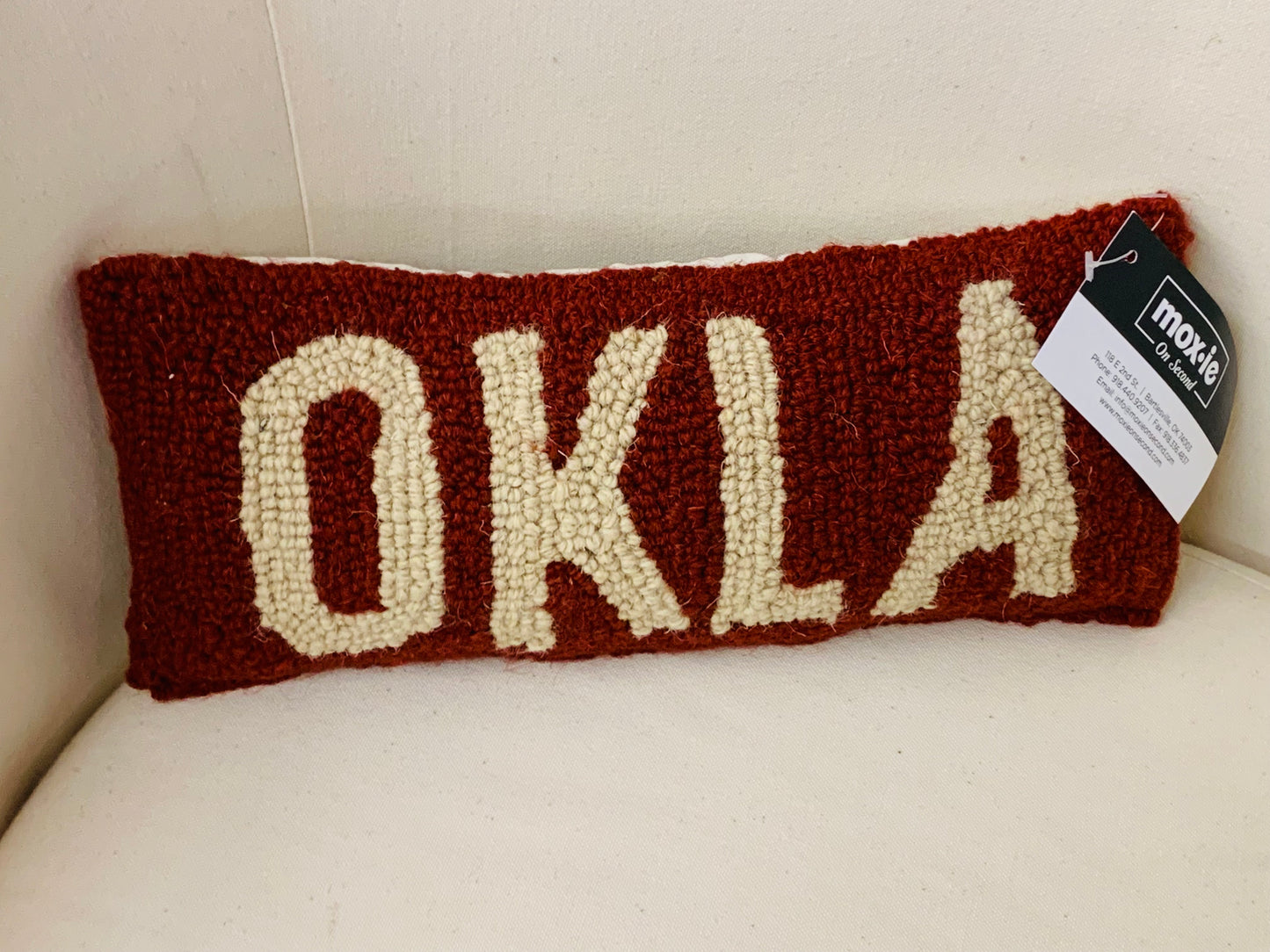 Red & Tan Okla Pillow