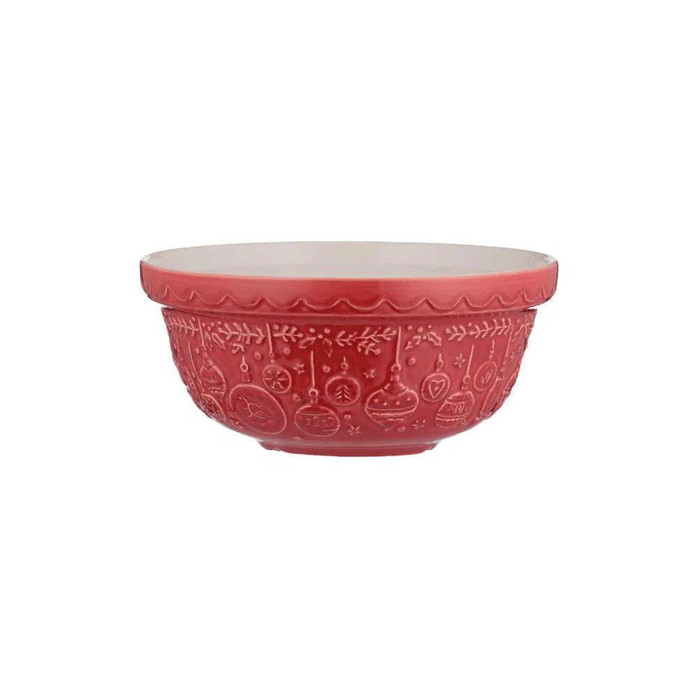 Deck the Halls S30 (1.25 Qt) Mixing Bowl | Red