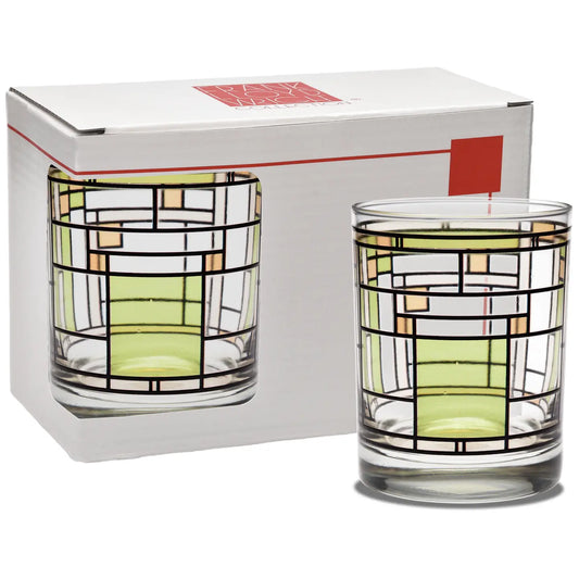 Frank Lloyd Wright Oak Park Green Dof 14-Ounce Glass
