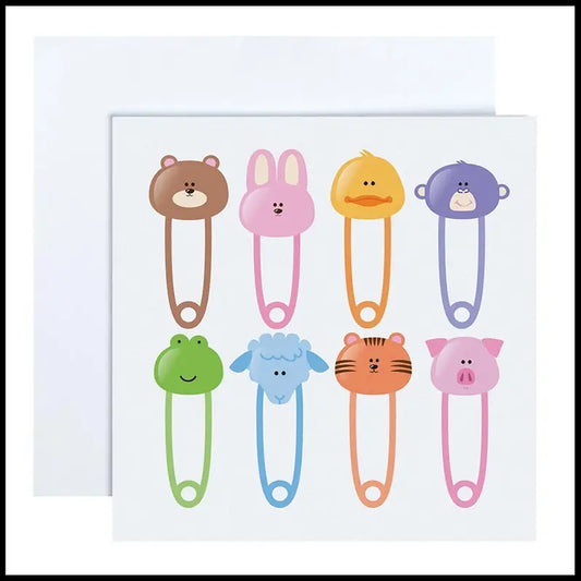 Diaper Pin Enclosure Card