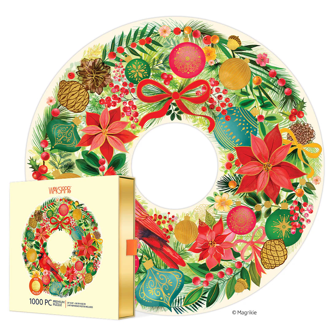 C-26 Holiday Wreath 1000 Piece Puzzle