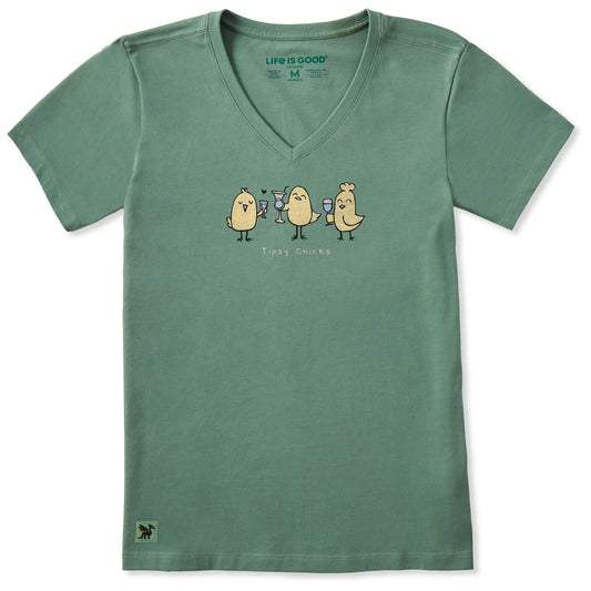 Three Tipsy Chicks Tee