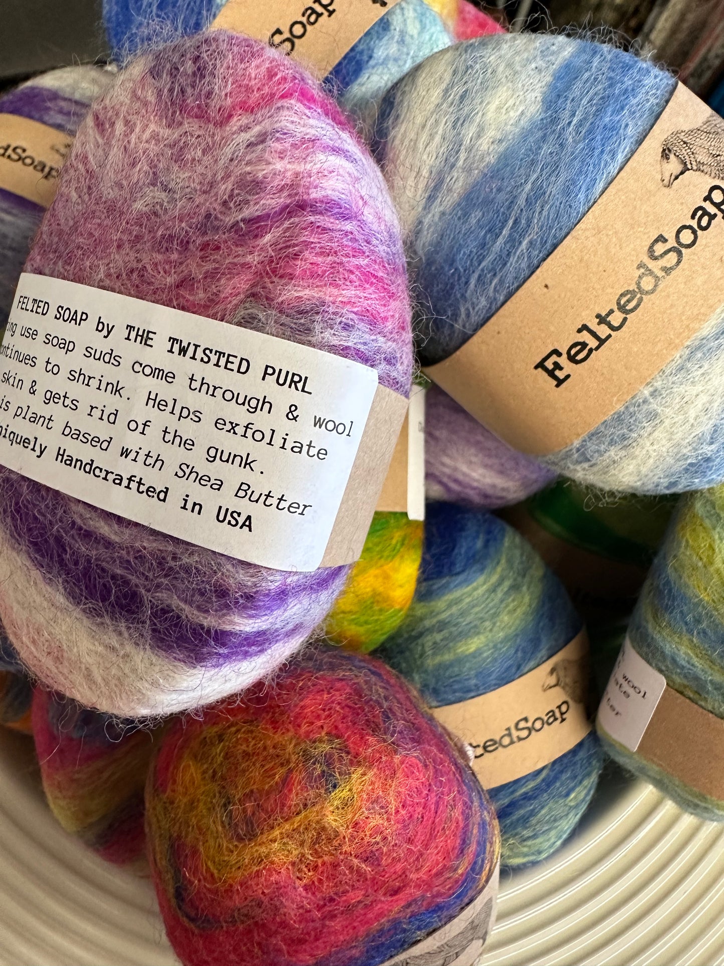 Felted Soap Multicolored